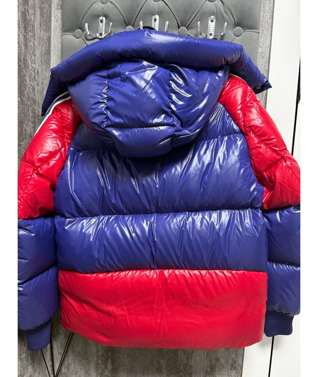 MONCLER Мульти атласный пуховик, фото 2