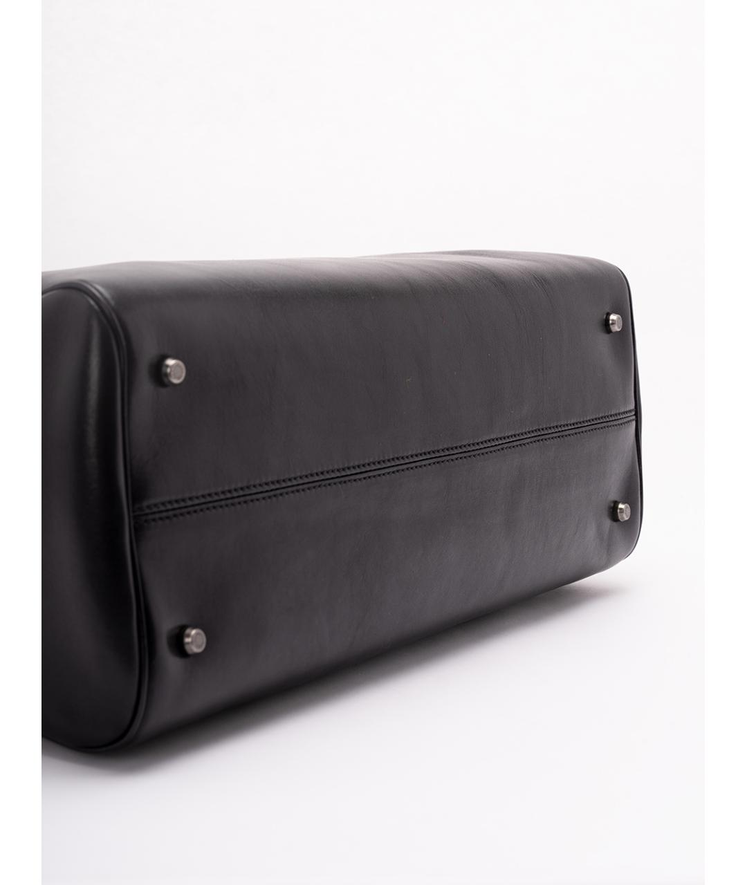 DOLCE&GABBANA Черный кожаный портфель, фото 6