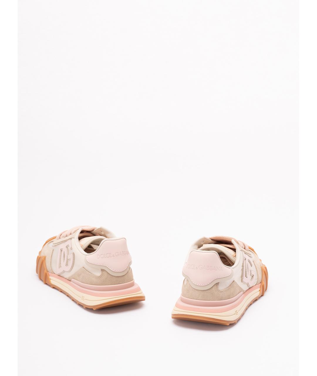 DOLCE&GABBANA Бежевые синтетические кроссовки, фото 3