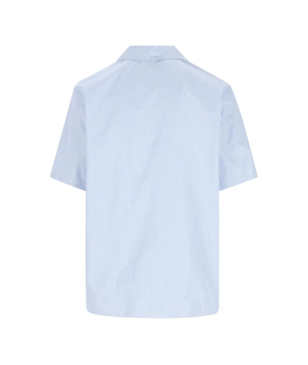 GUCCI Голубая хлопковая кэжуал рубашка, фото 2