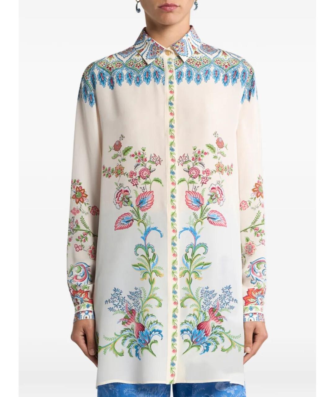 ETRO Мульти шелковая рубашка, фото 2