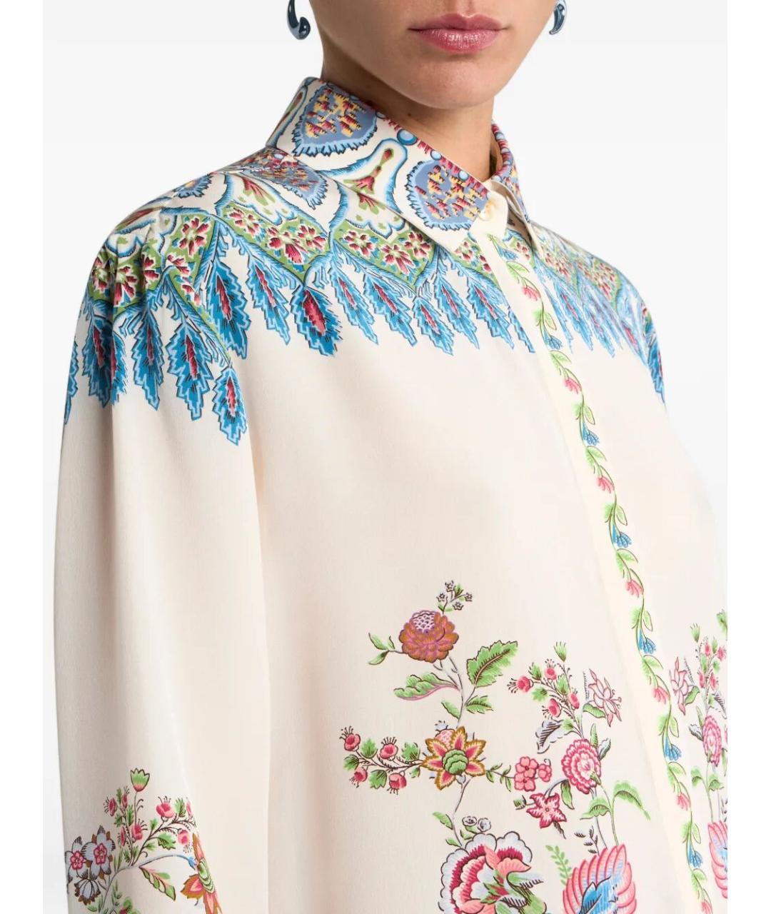 ETRO Мульти шелковая рубашка, фото 4