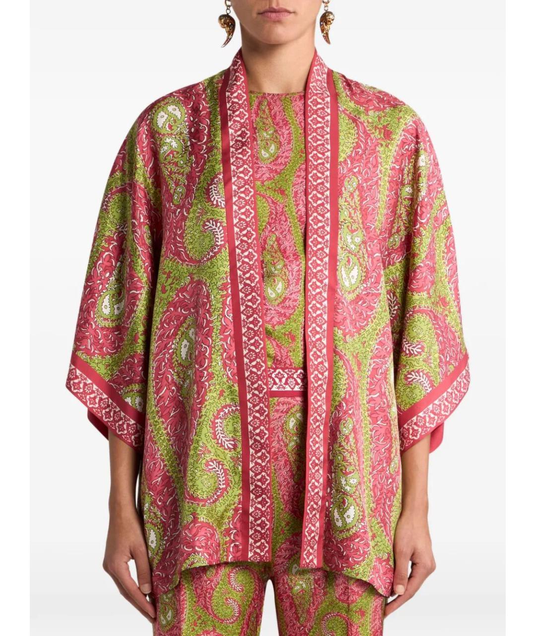 ETRO Мульти шелковый жакет/пиджак, фото 5