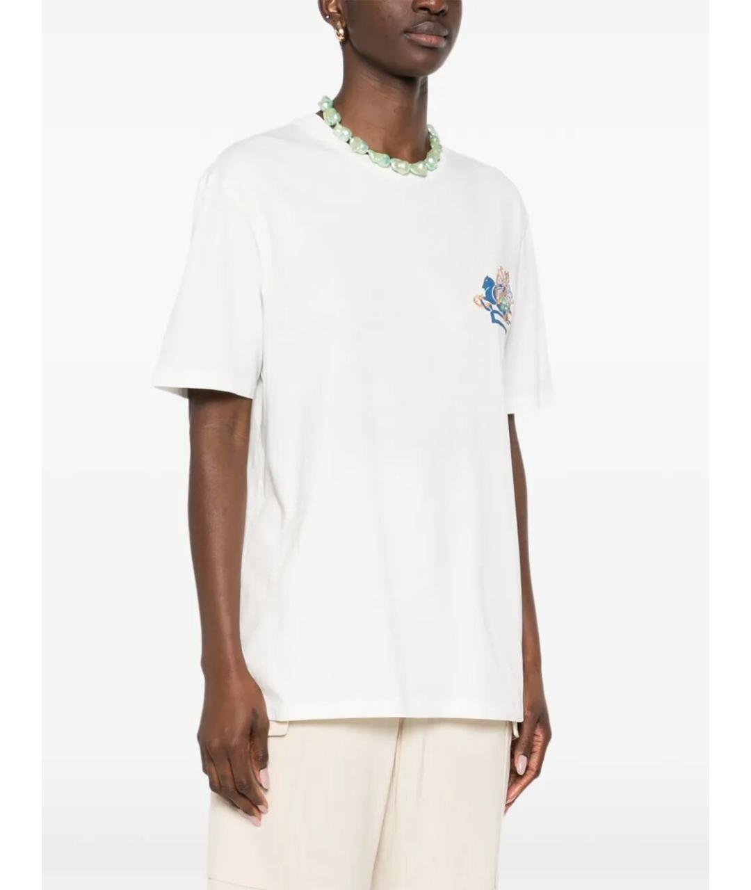 ETRO Белая хлопковая футболка, фото 5