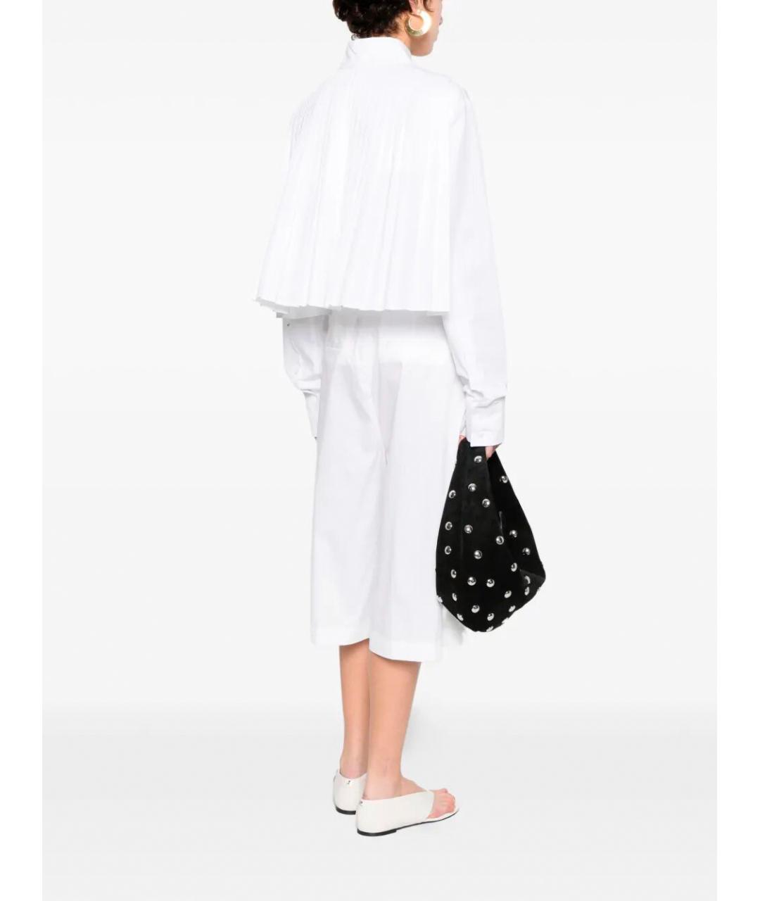 SPORTMAX Белая хлопковая рубашка, фото 5