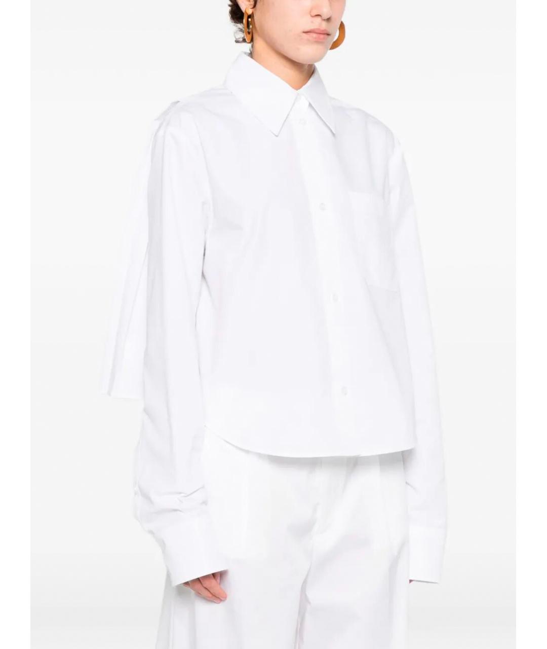 SPORTMAX Белая хлопковая рубашка, фото 3