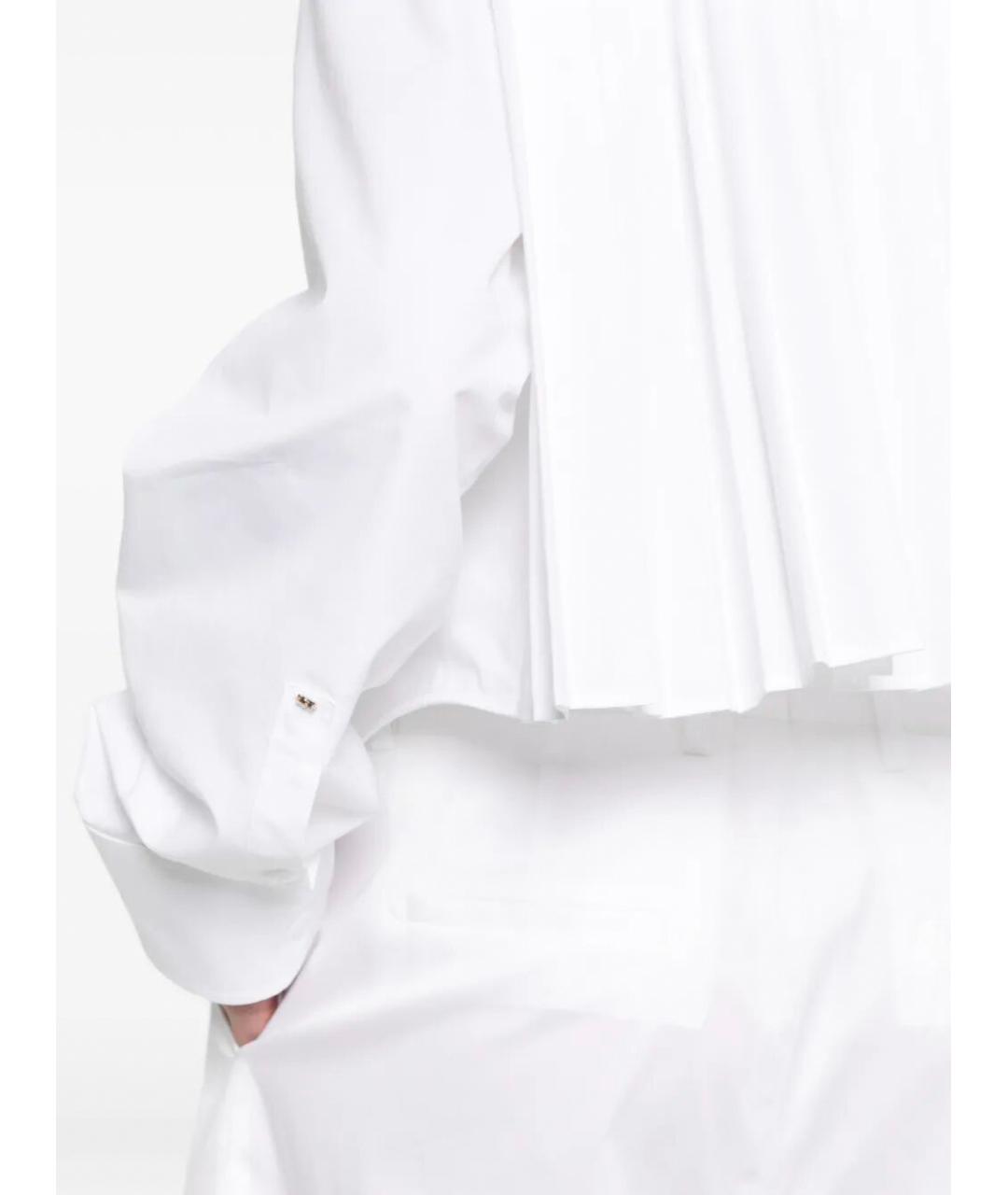 SPORTMAX Белая хлопковая рубашка, фото 4