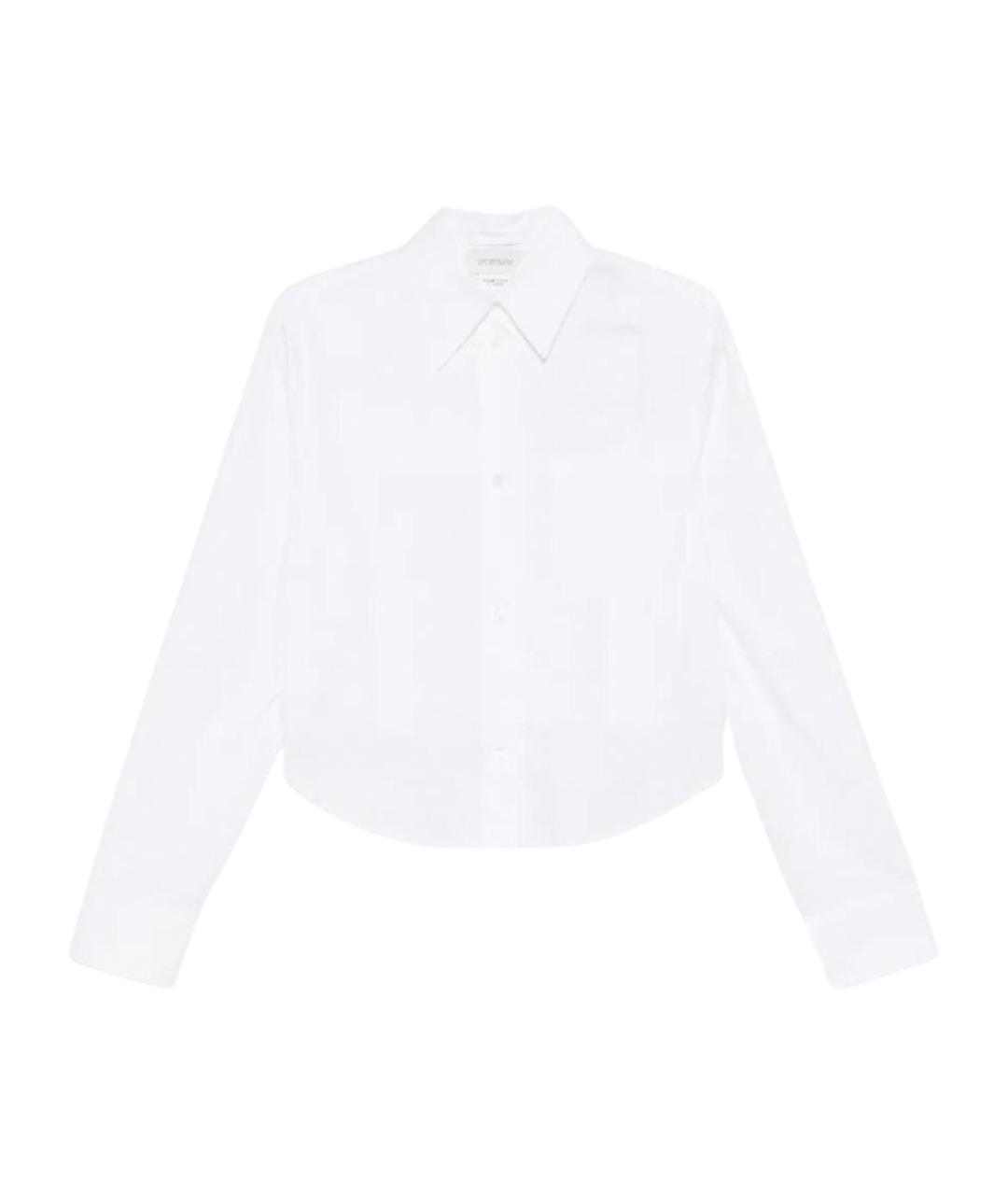 SPORTMAX Белая хлопковая рубашка, фото 1