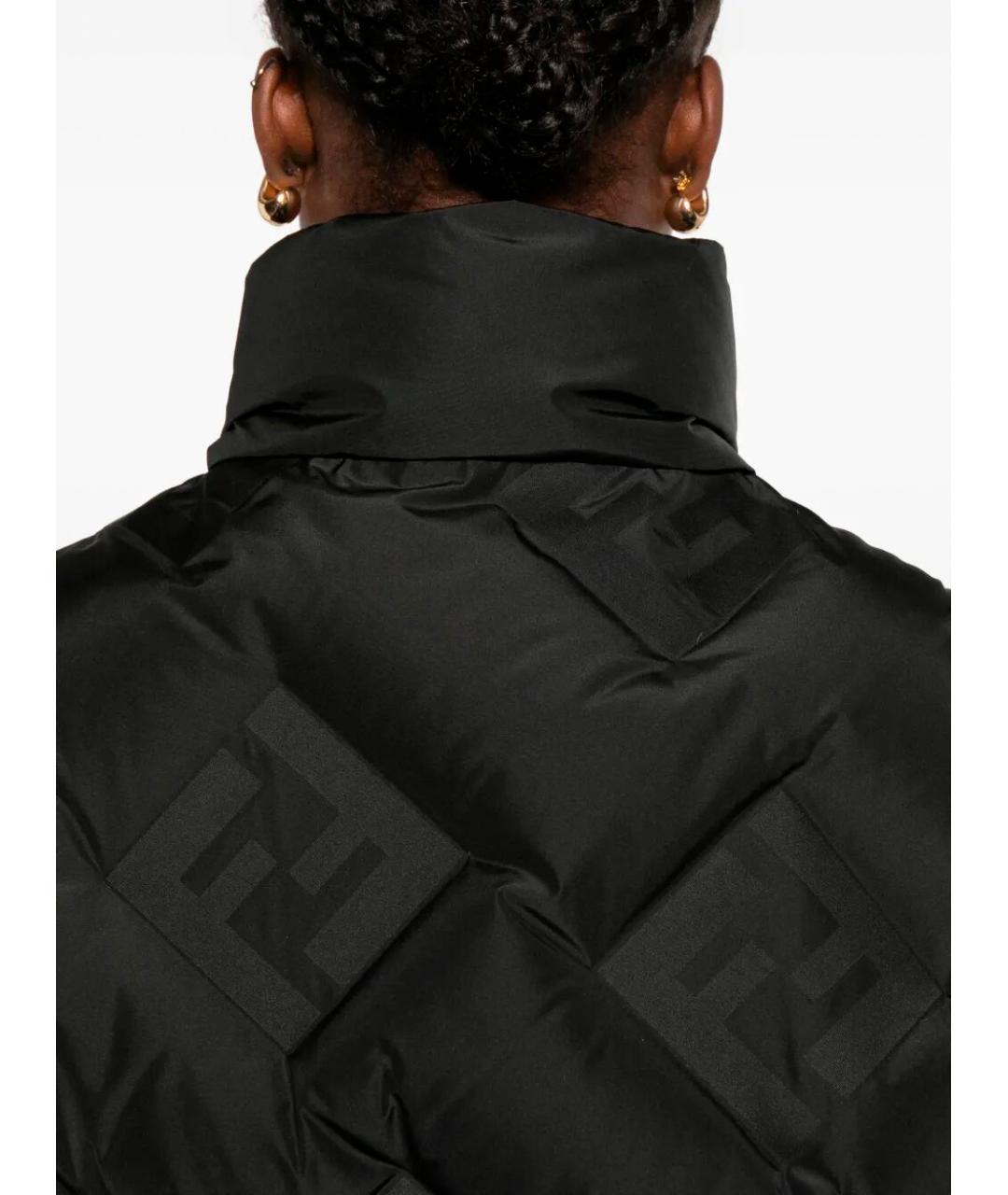FENDI Черный полиэстеровый жилет, фото 4