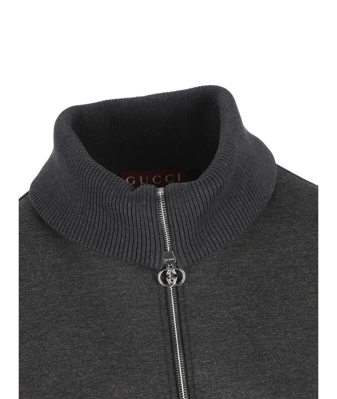 GUCCI Серое вискозное повседневное платье, фото 4