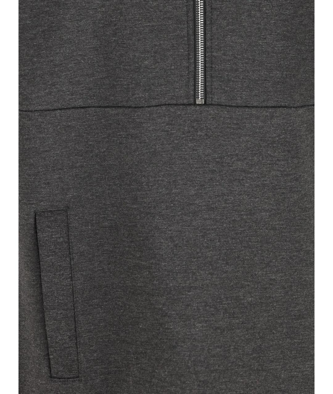 GUCCI Серое вискозное повседневное платье, фото 3