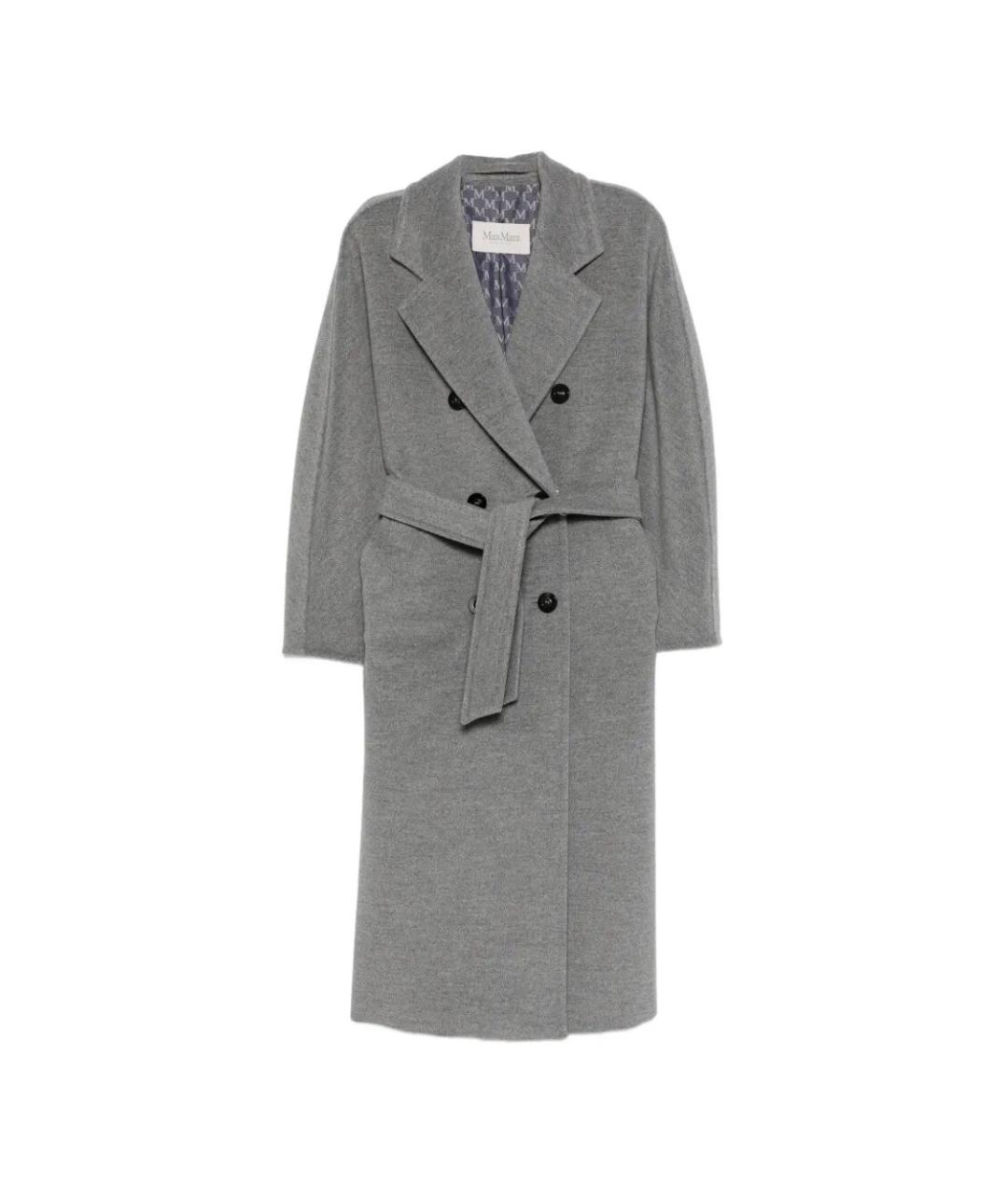 MAX MARA Серое шерстяное пальто, фото 1