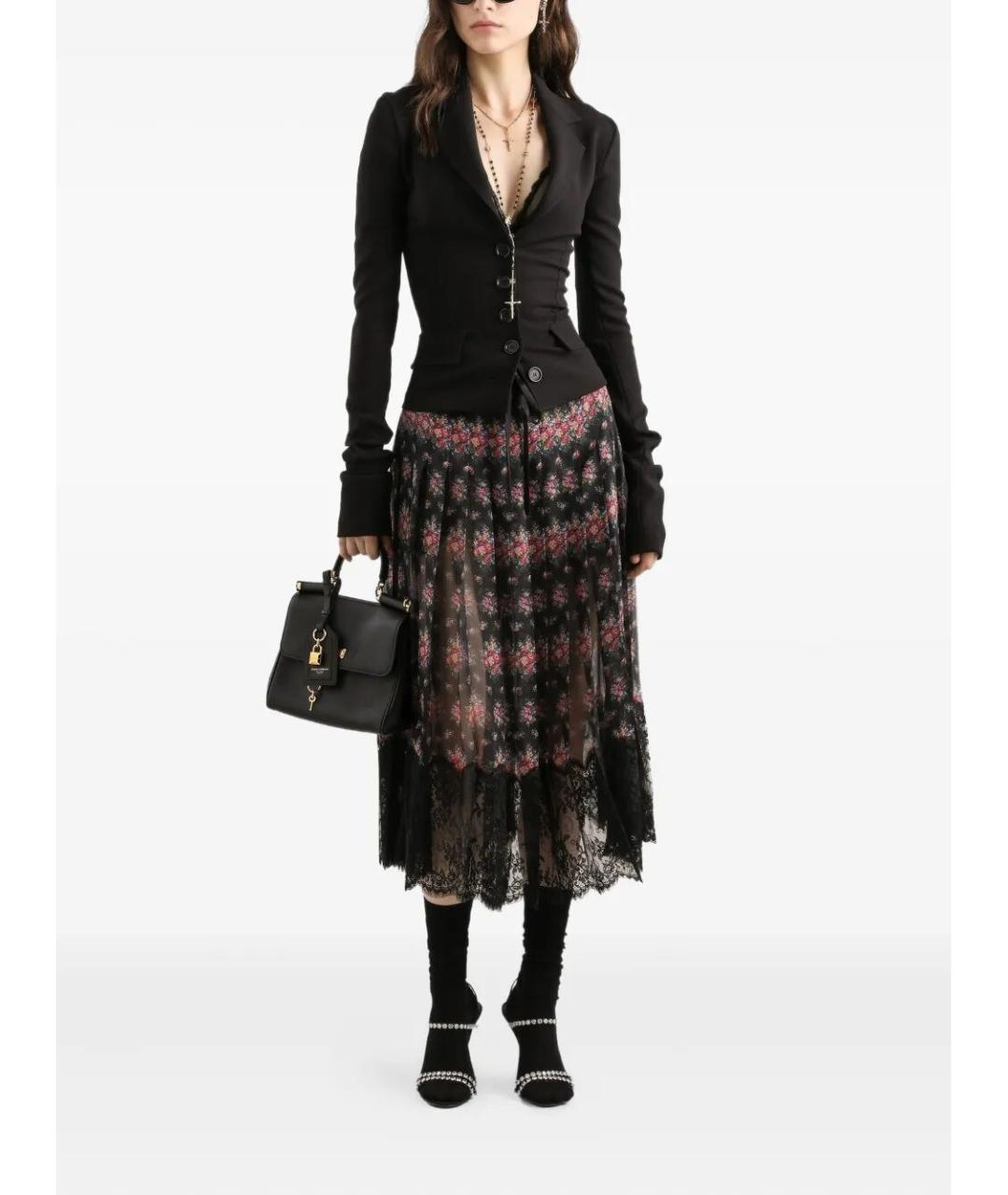 DOLCE&GABBANA Черный шерстяной жакет/пиджак, фото 2