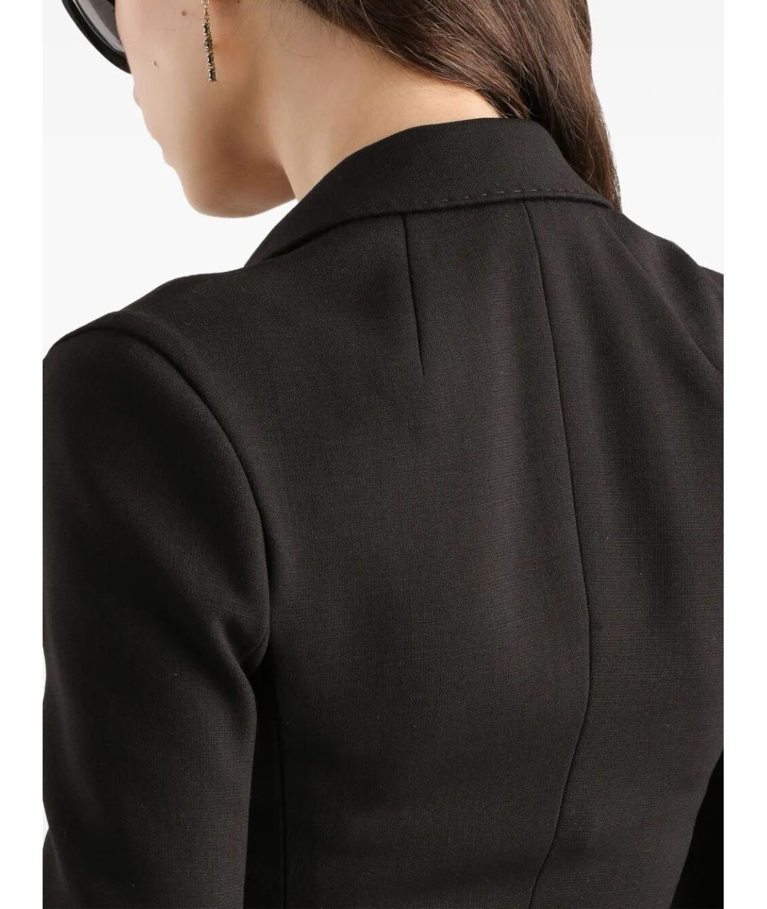 DOLCE&GABBANA Черный шерстяной жакет/пиджак, фото 4