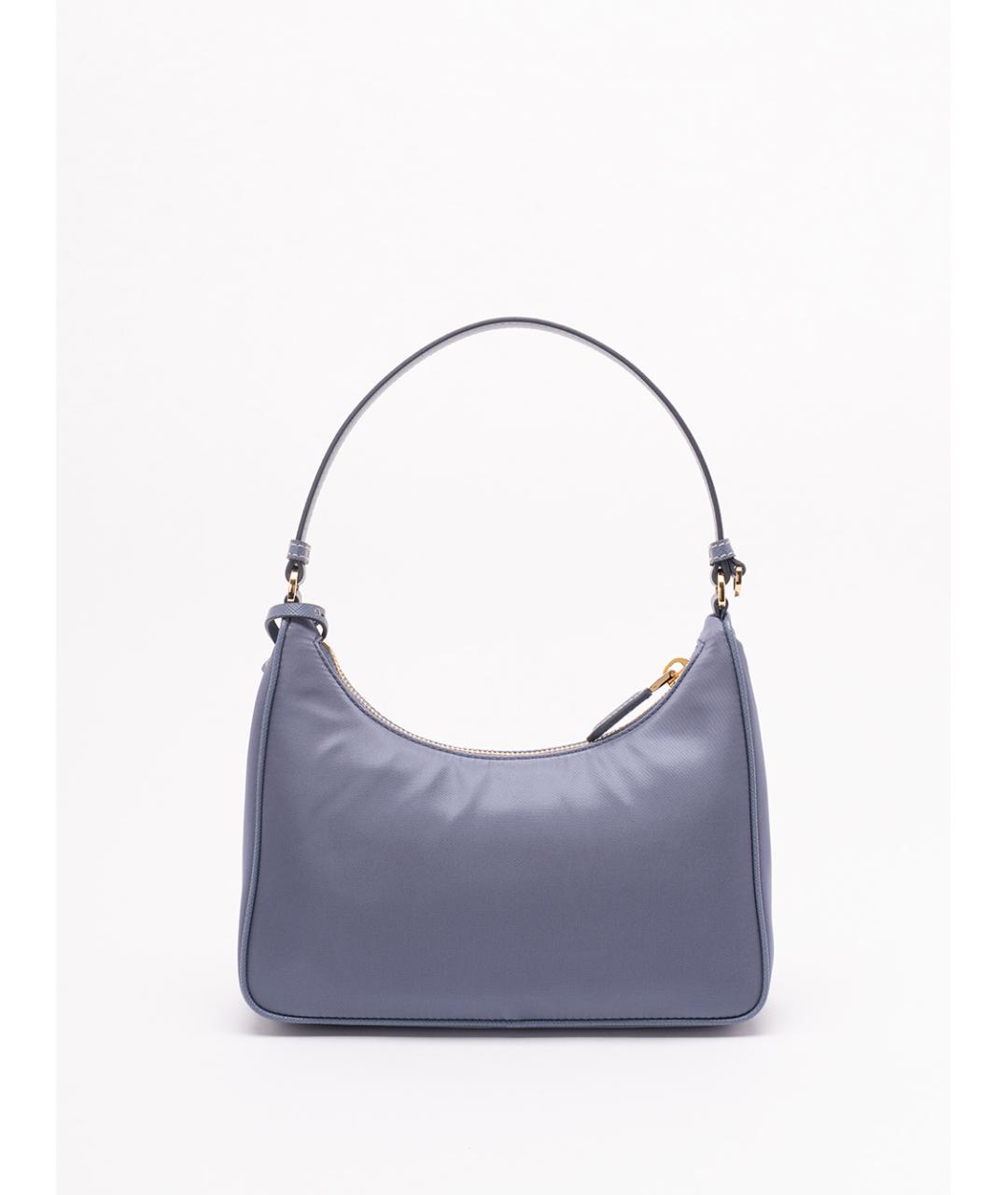 PRADA Голубая синтетическая сумка через плечо, фото 2