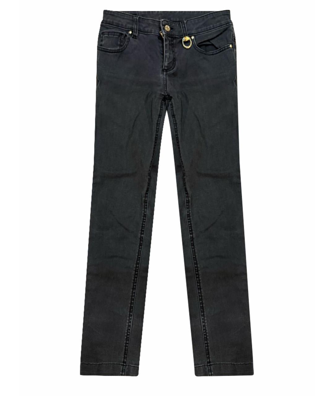 GUCCI Антрацитовые хлопковые джинсы слим, фото 1