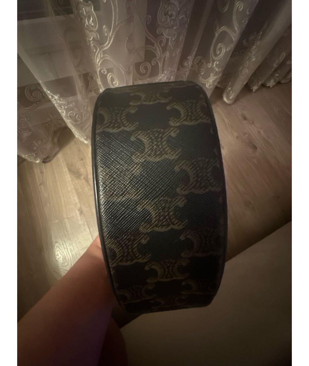 CELINE Коричневая кожаная сумка через плечо, фото 3