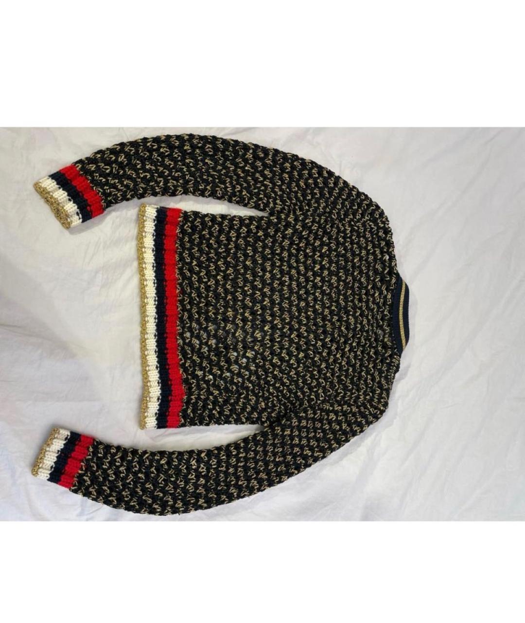 GUCCI Черный твидовый кардиган, фото 4