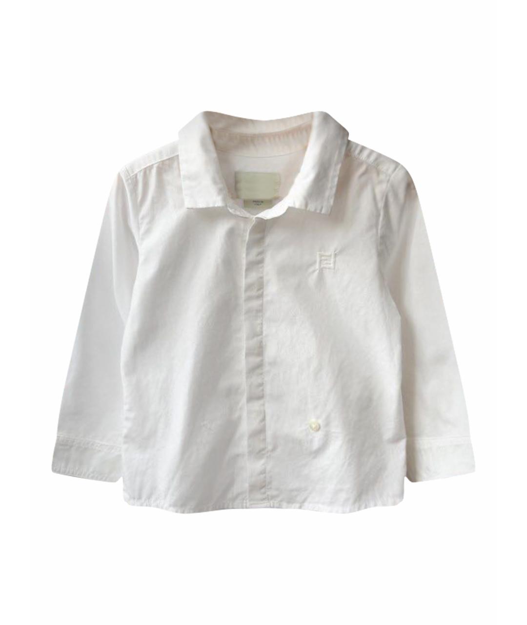 FENDI KIDS Белая хлопковая детская рубашка, фото 1