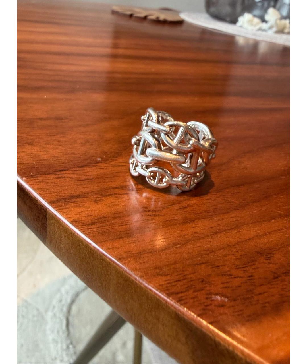 HERMES Серебряное серебряное кольцо, фото 5