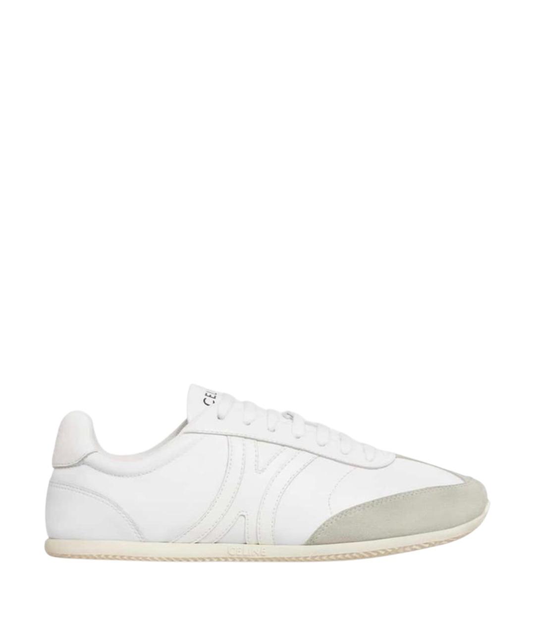 CELINE Белые кожаные кроссовки, фото 1