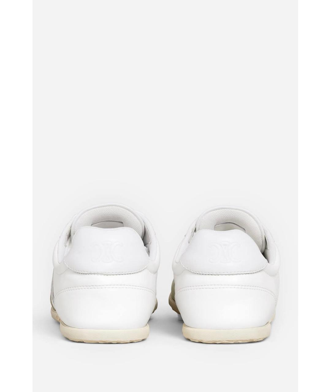 CELINE Белые кожаные кроссовки, фото 3