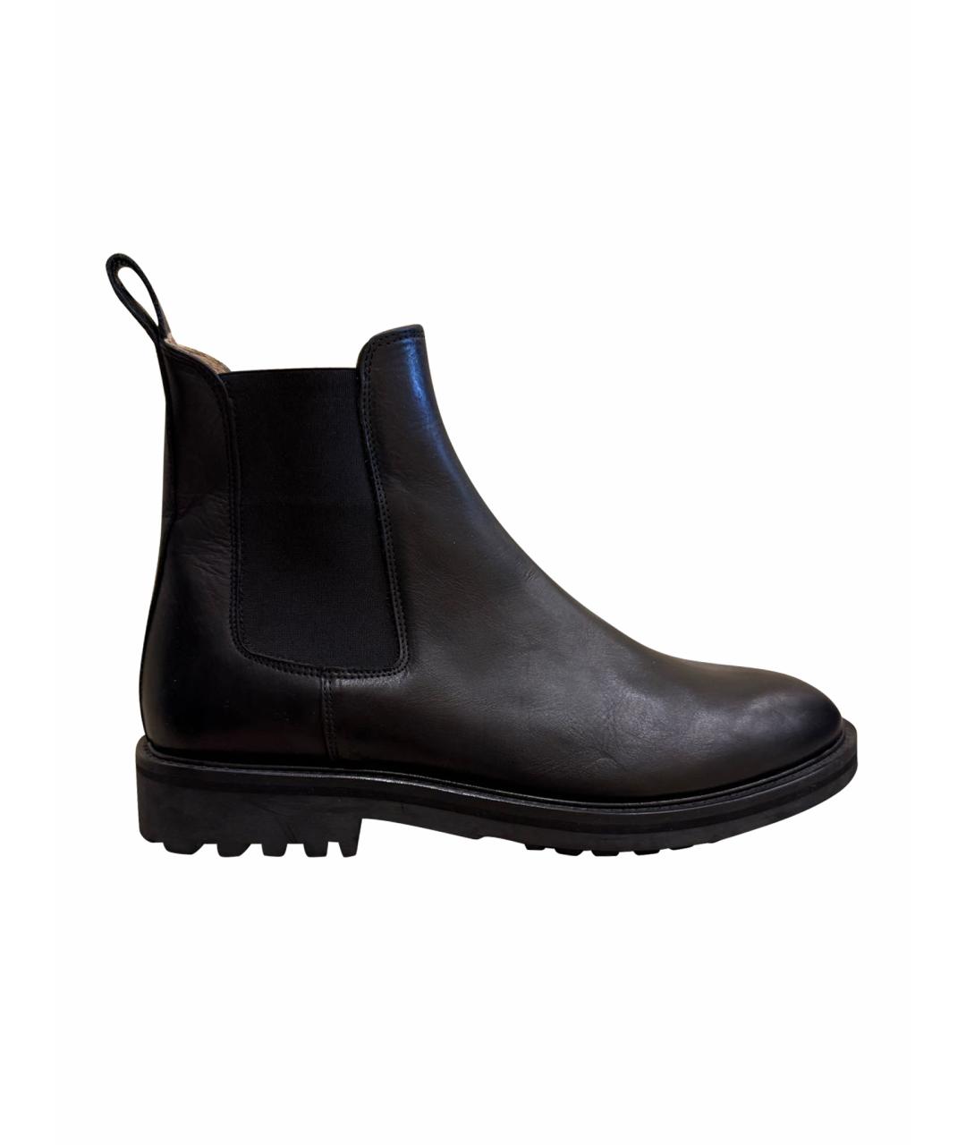 COS Черные кожаные высокие ботинки, фото 6