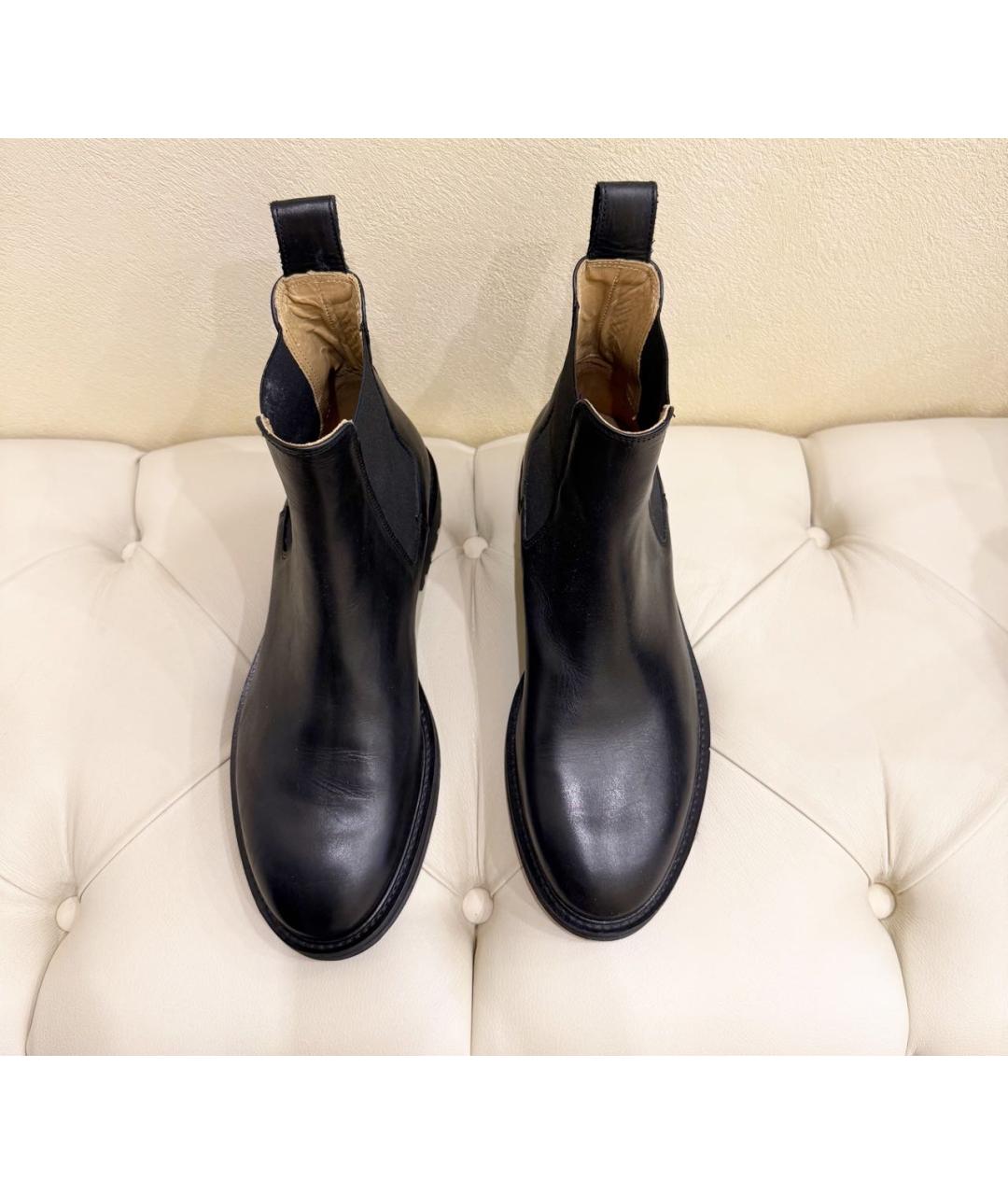 COS Черные кожаные высокие ботинки, фото 3
