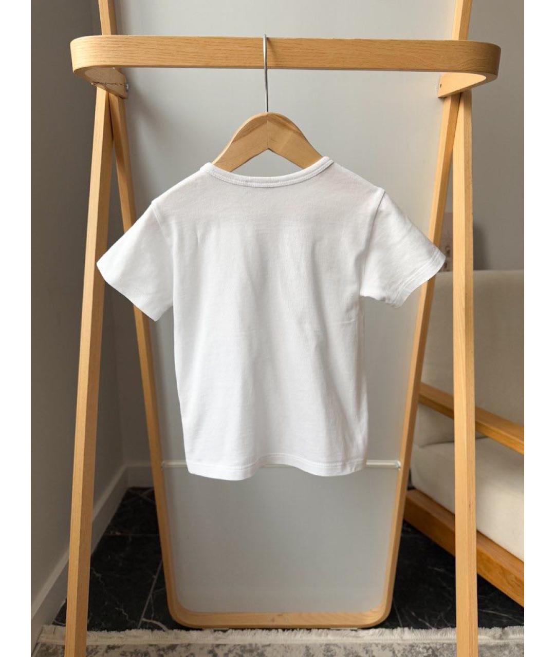 DOLCE & GABBANA KIDS Белая хлопковая детская футболка, фото 2