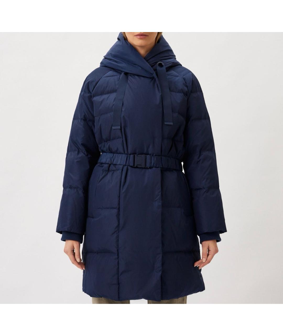 MAX&CO Синий полиамидовый пуховик, фото 6