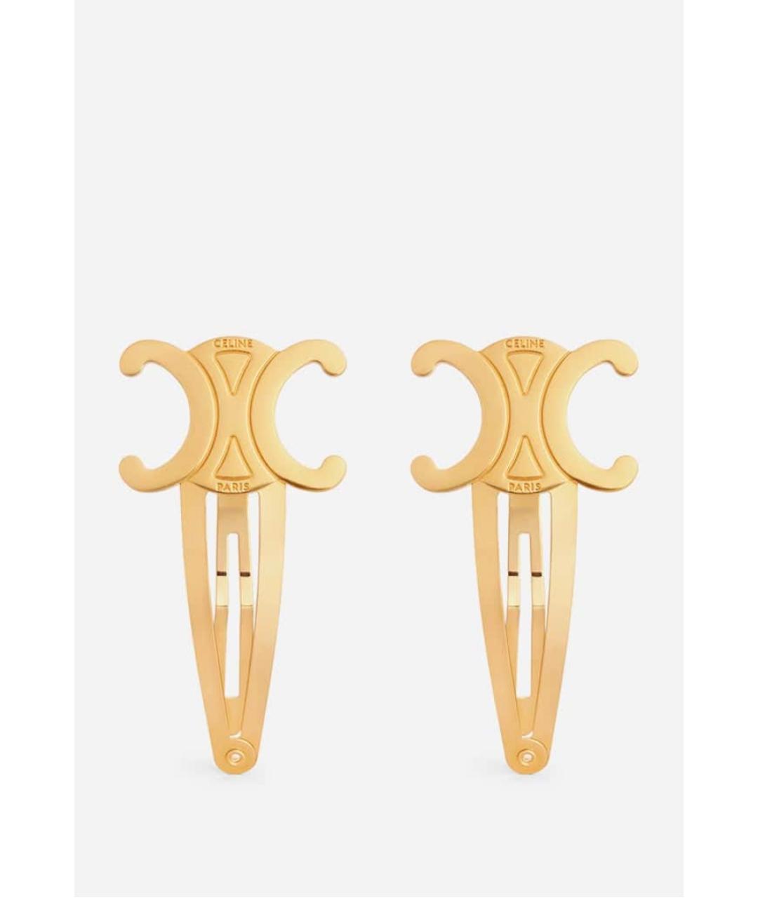 CELINE Золотая заколка, фото 3