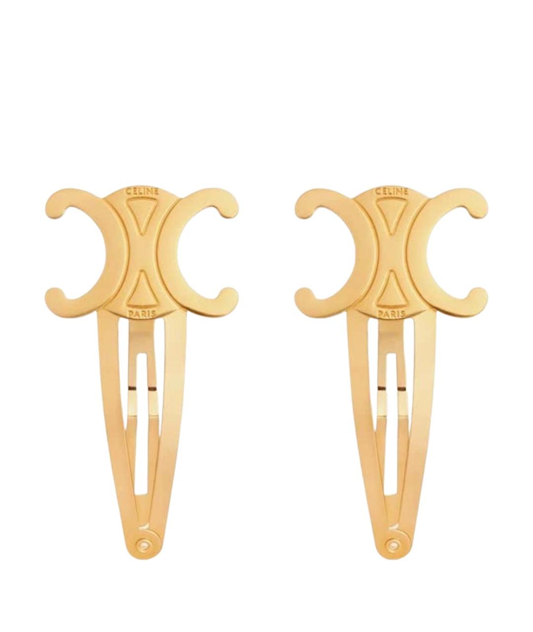 CELINE Золотая заколка, фото 1