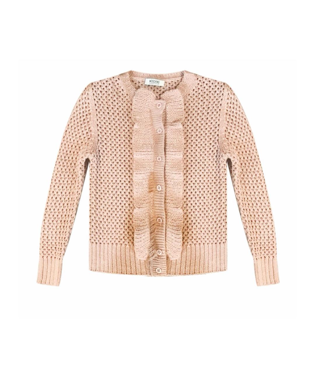 MOSCHINO Бежевый шерстяной джемпер / свитер, фото 1