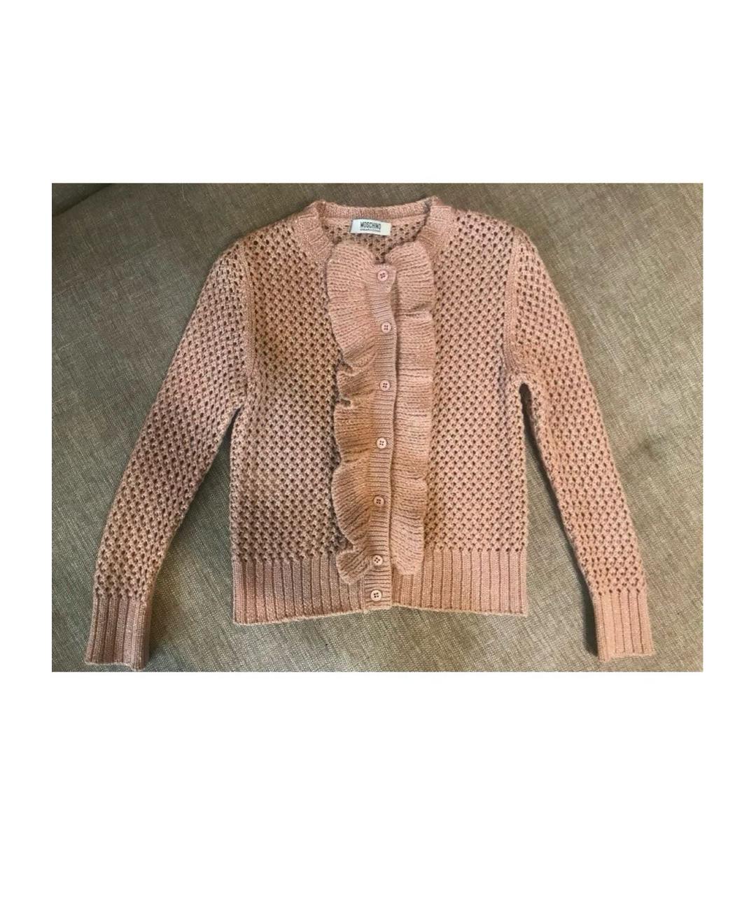 MOSCHINO Бежевый шерстяной джемпер / свитер, фото 6