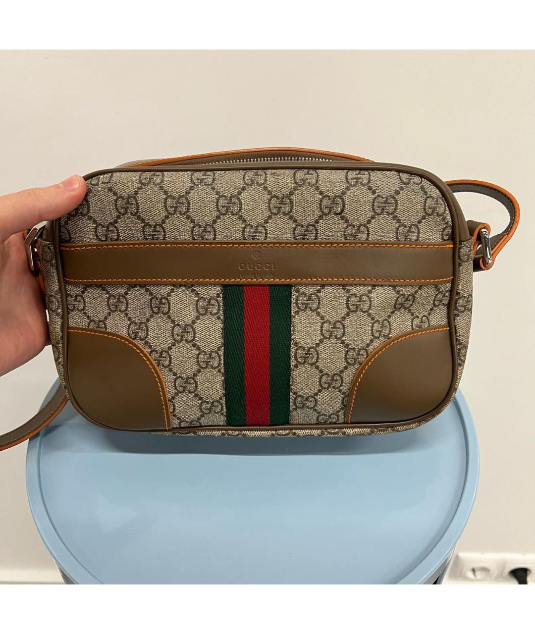 GUCCI Коричневая сумка на плечо, фото 2