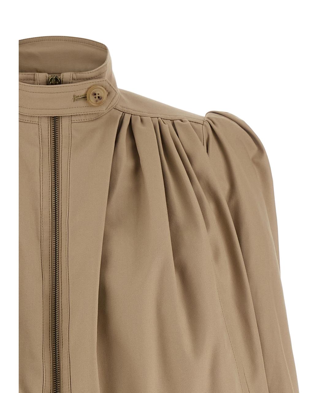 CHLOE Бежевая хлопковая куртка, фото 2