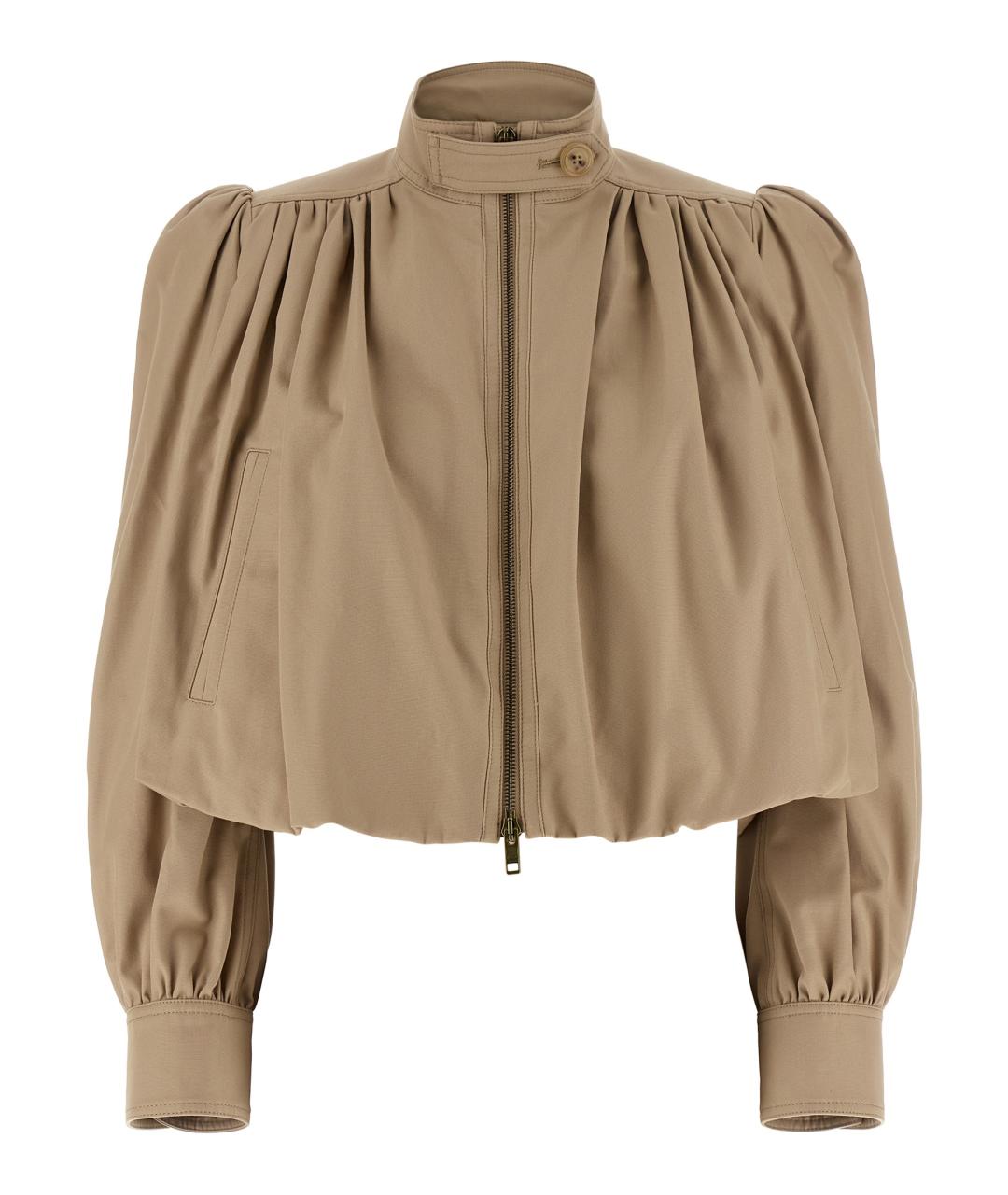 CHLOE Бежевая хлопковая куртка, фото 1