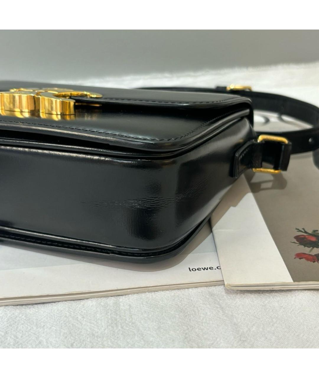 CELINE Черная кожаная сумка через плечо, фото 5