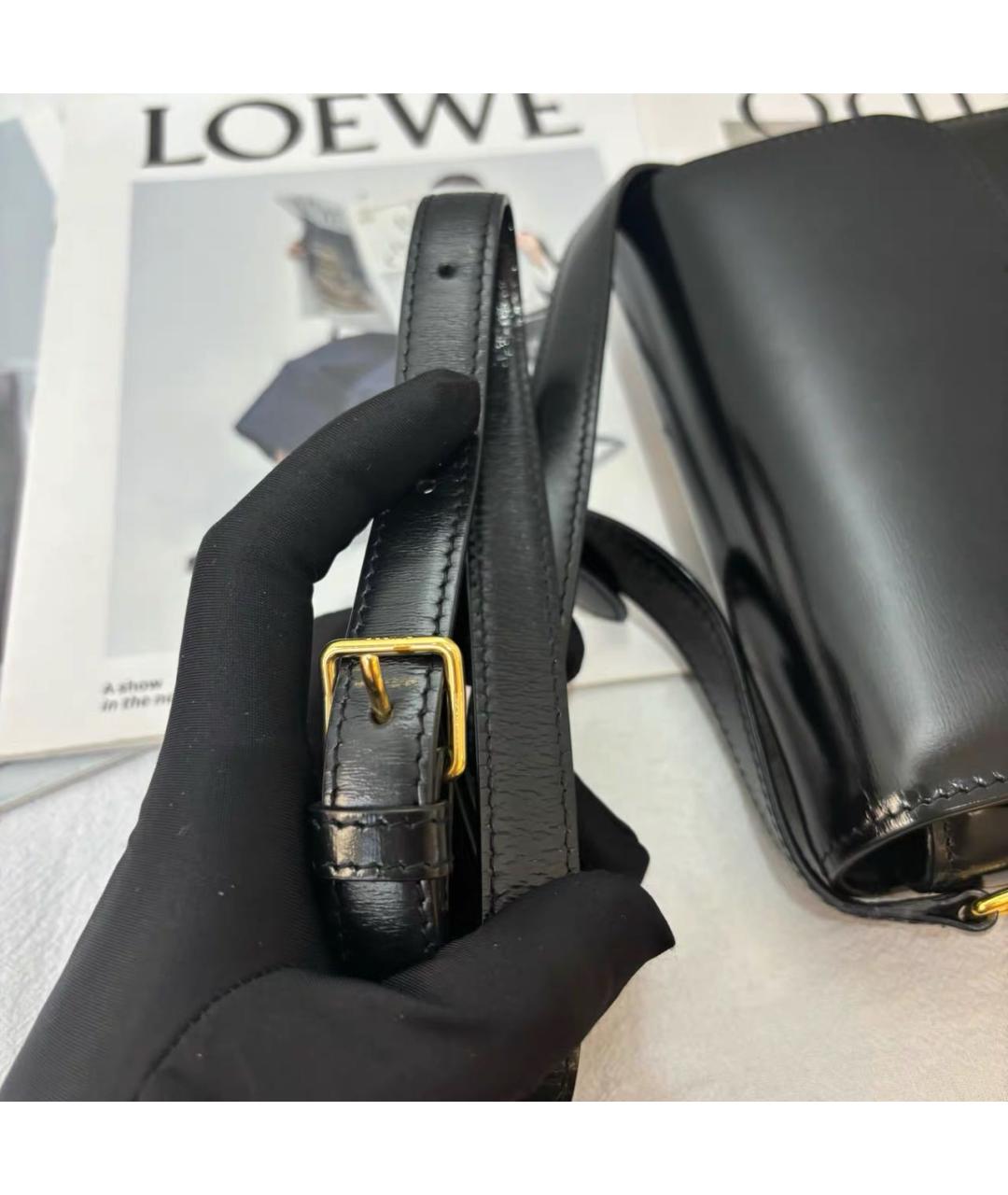 CELINE Черная кожаная сумка через плечо, фото 7