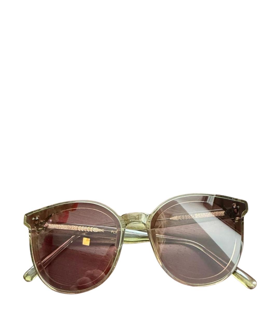 GENTLE MONSTER Хаки пластиковые солнцезащитные очки, фото 1