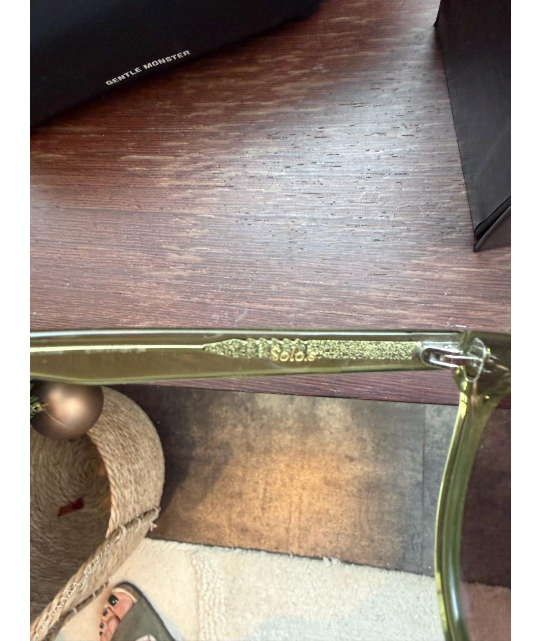 GENTLE MONSTER Хаки пластиковые солнцезащитные очки, фото 6