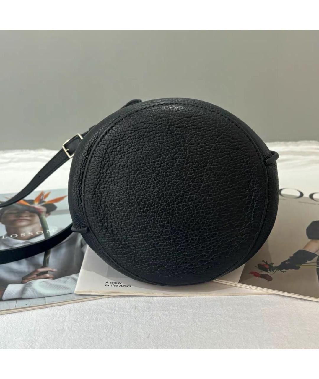 CELINE Черная кожаная сумка с короткими ручками, фото 5