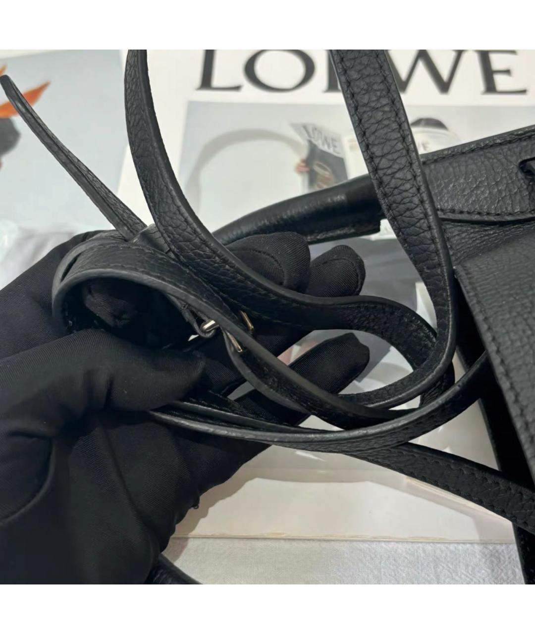 CELINE Черная кожаная сумка с короткими ручками, фото 7