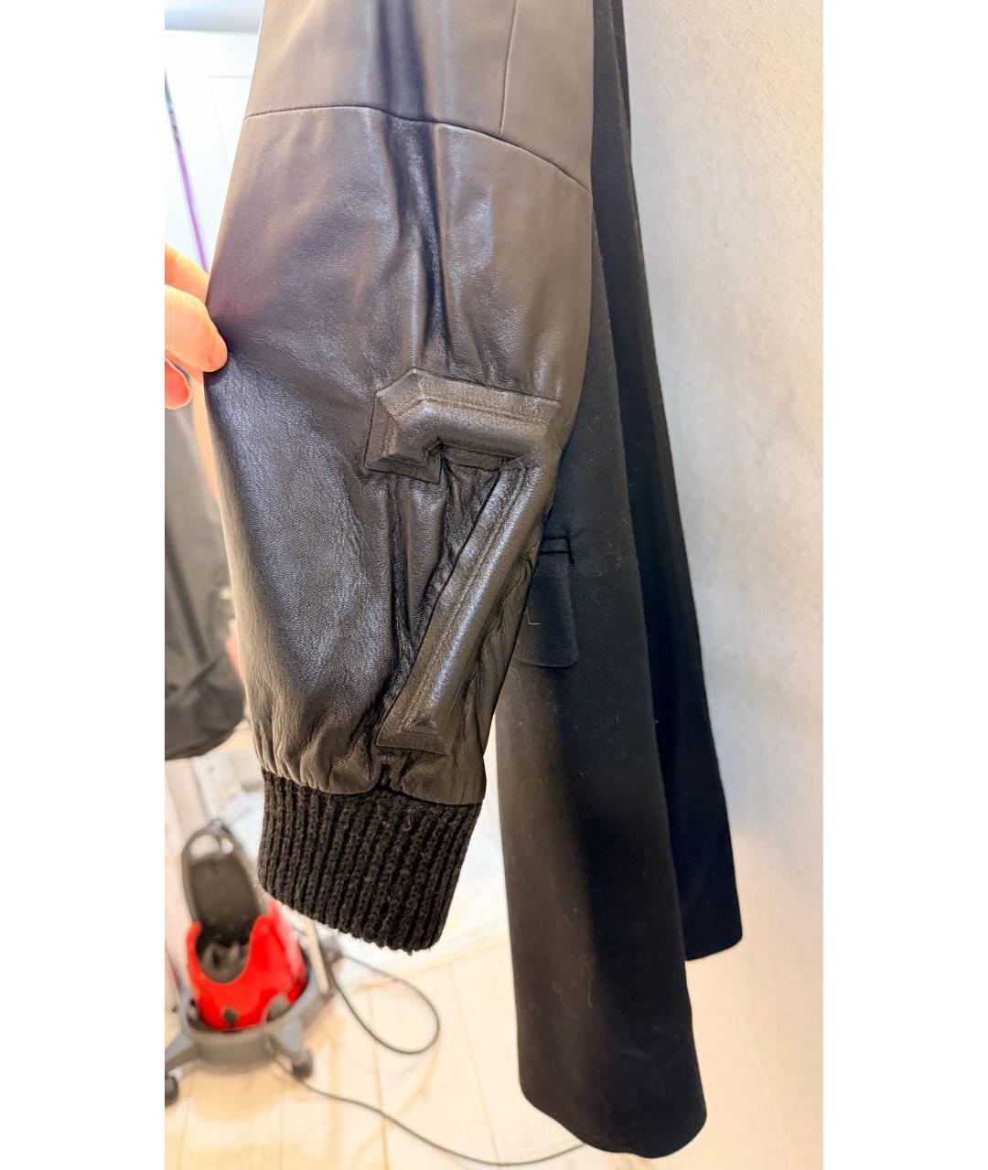 PHILIPP PLEIN Черное шерстяное пальто, фото 5