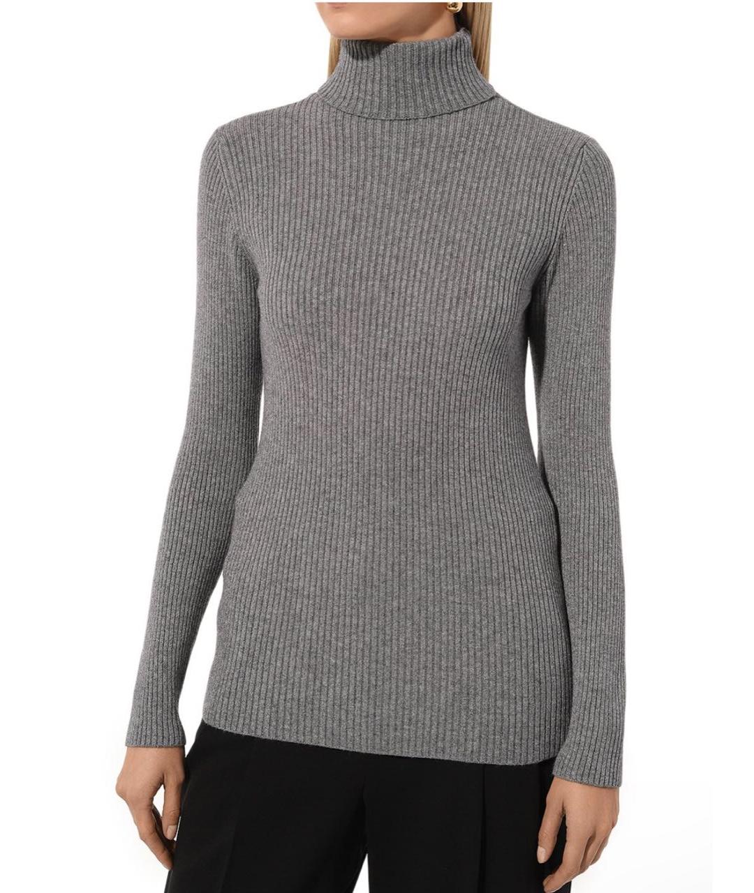 CHANEL Серая кашемировая водолазка, фото 5