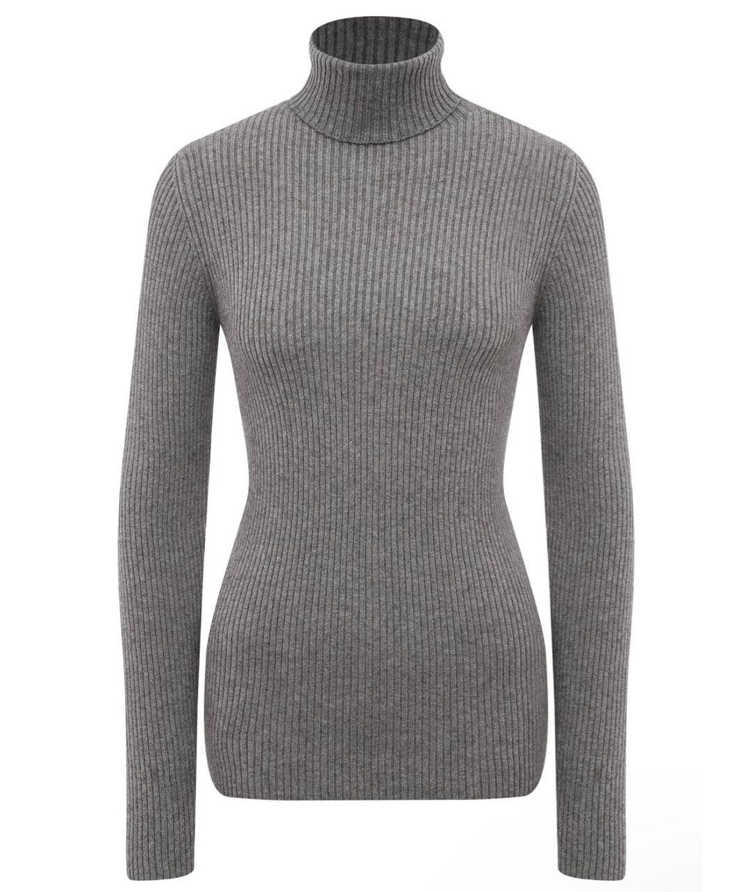 CHANEL Серая кашемировая водолазка, фото 1