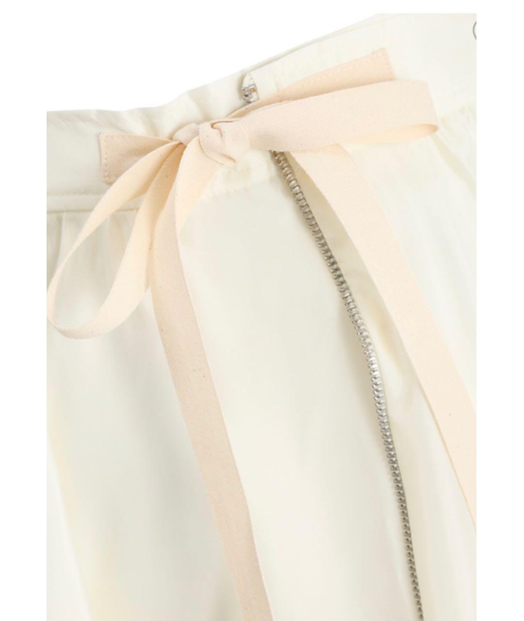 MM6 MAISON MARGIELA Белая ацетатная юбка макси, фото 2