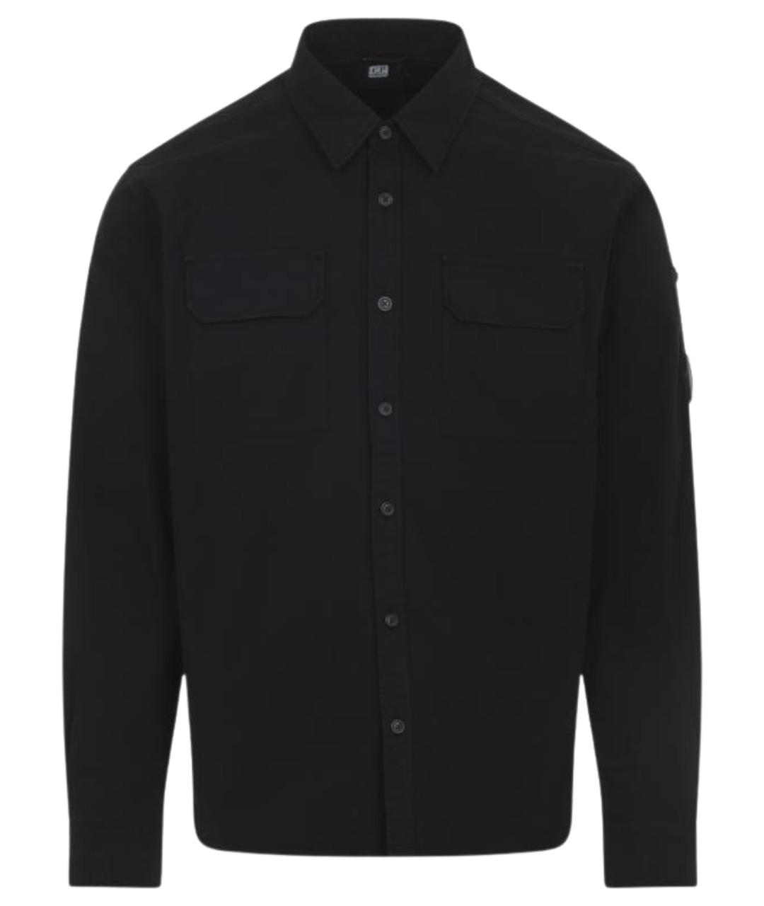 CP COMPANY Черная хлопковая кэжуал рубашка, фото 1