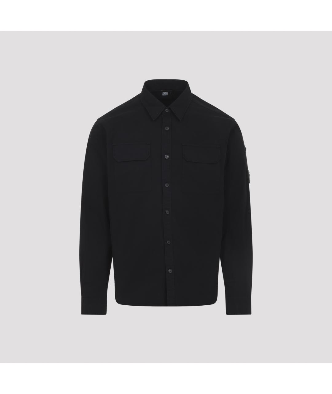 CP COMPANY Черная хлопковая кэжуал рубашка, фото 2