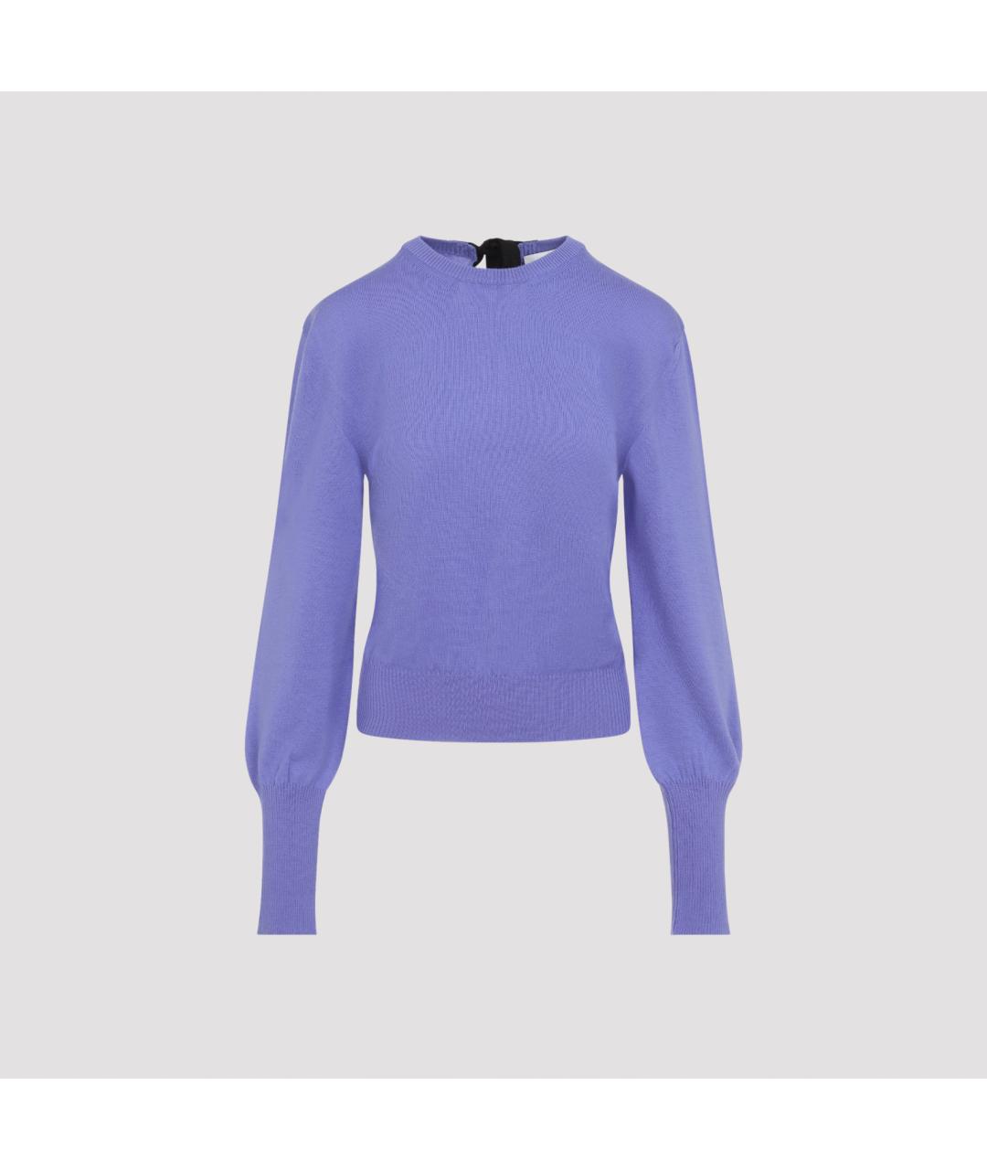 LANVIN Синий шерстяной джемпер / свитер, фото 2